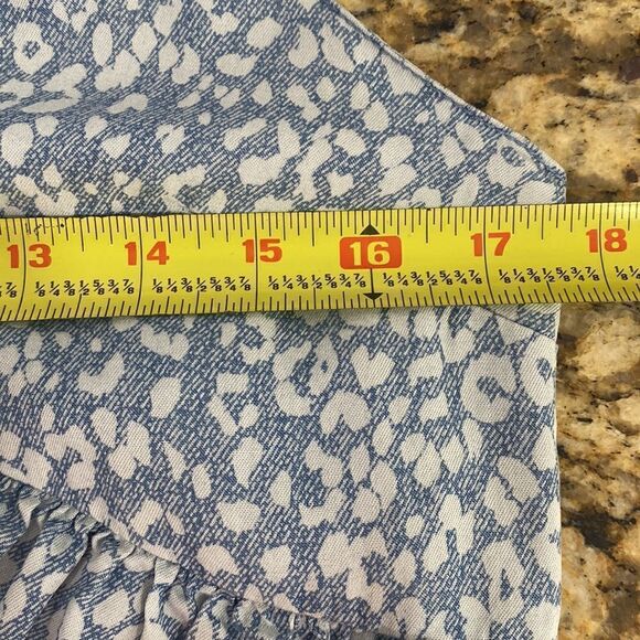 Jak & Rae white and blue sleeveless midi sundress size S - Picture 9 of 10